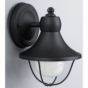 Outdoor One Light Outdoor Lantern BlackOutdoor wall sconces with motion sensor