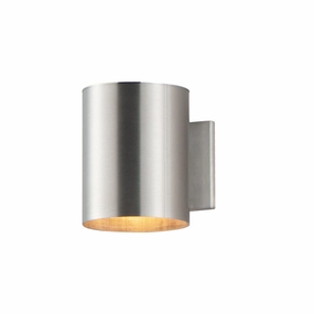 Outpost One Light Outdoor Wall Lantern Brushed AluminumOutdoor wall sconces with motion sensor