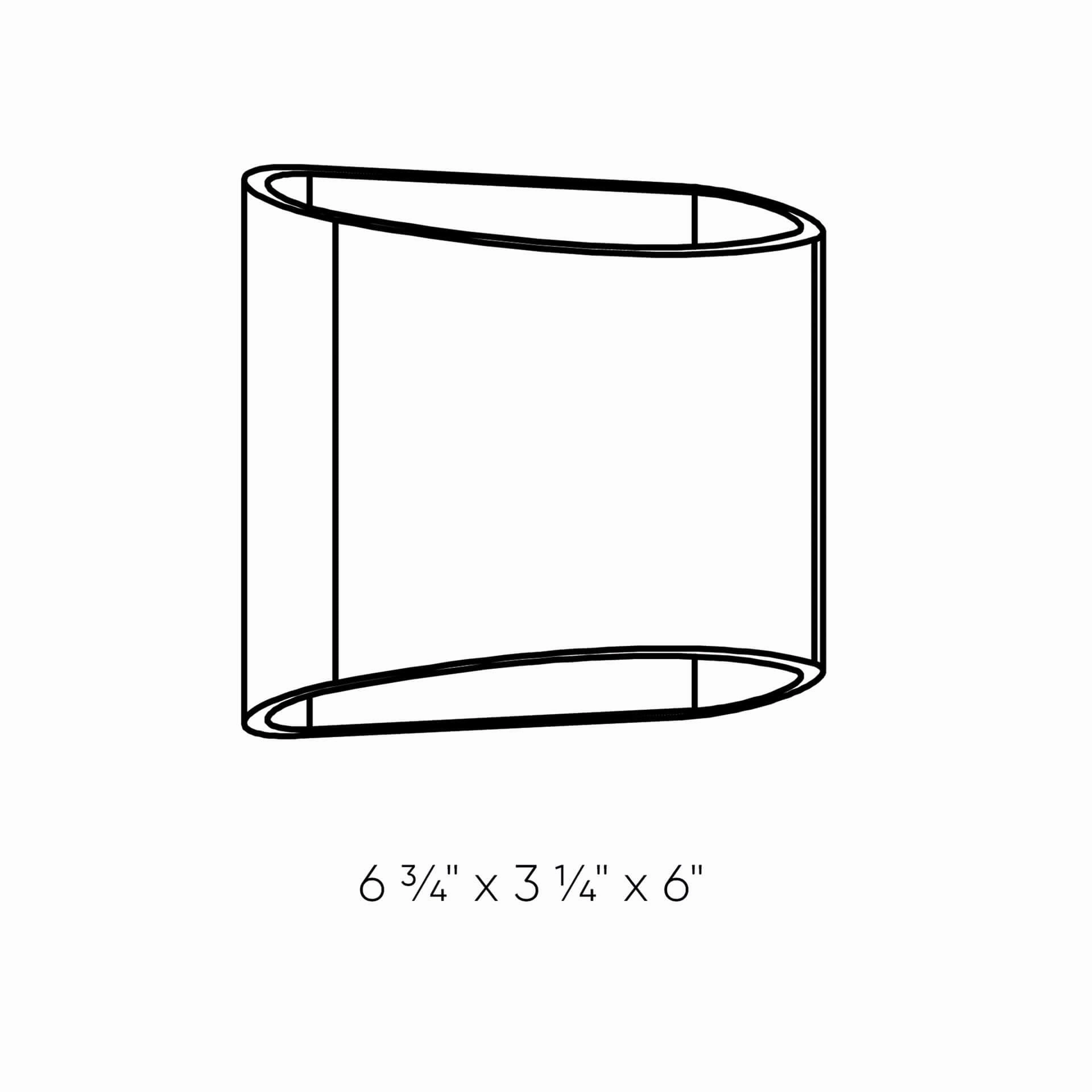 Oval Up/Down Led Wall Sconce