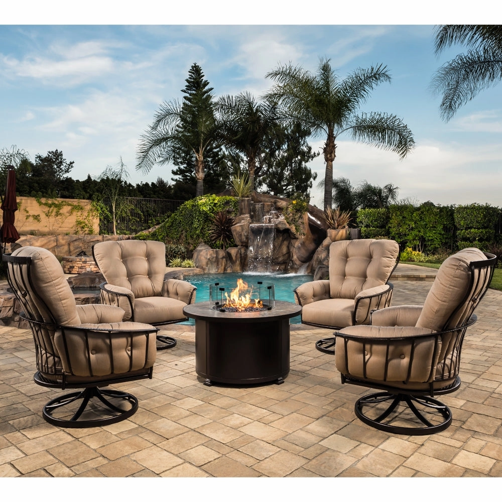 OW Lee 20" Round Fire Pit Glass Guard
