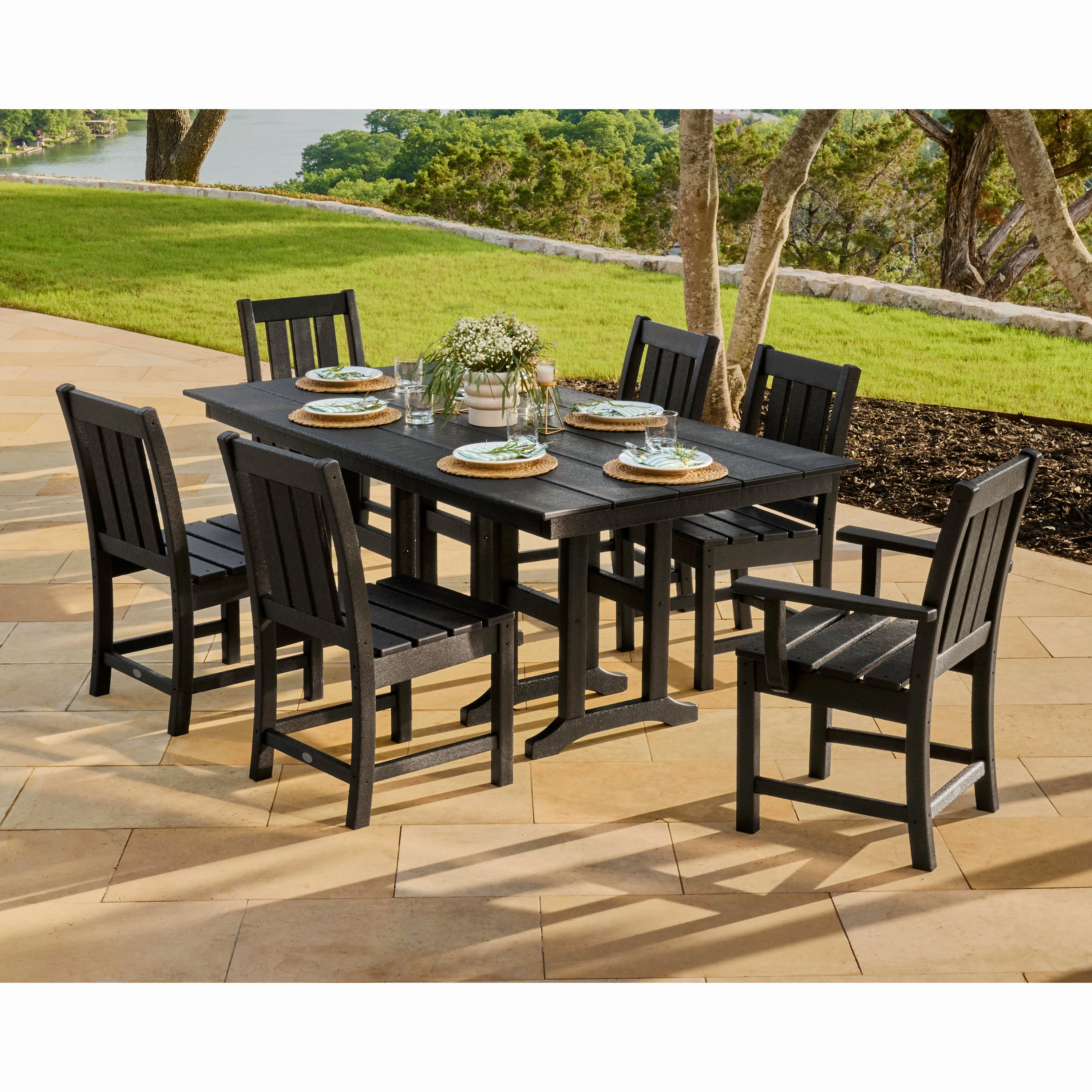 Oxford 7-Piece Farmhouse Dining Set