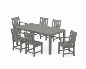 Oxford 7-Piece Parsons Dining Setoutdoor patio furniture set