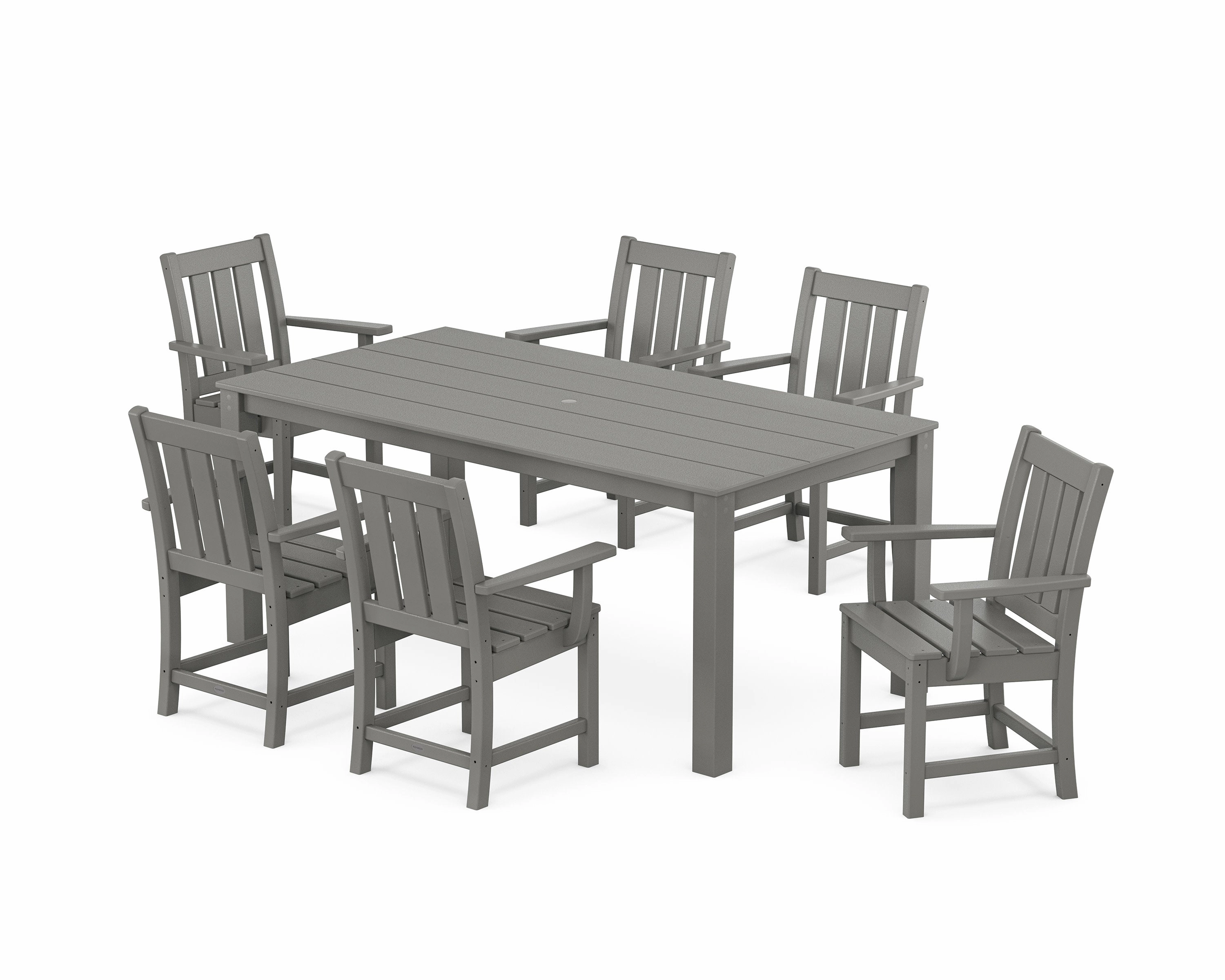Oxford Arm Chair 7-Piece Parsons Dining Setoutdoor patio furniture set