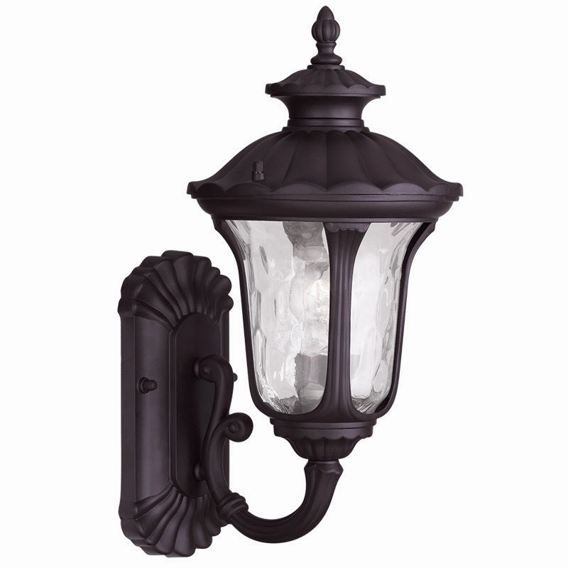 Oxford One Light Outdoor Wall Lantern BronzeOutdoor wall sconces with motion sensor