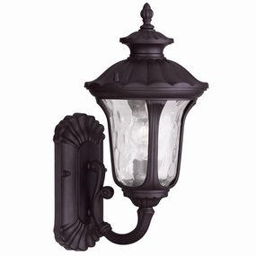 Oxford One Light Outdoor Wall Lantern BronzeOutdoor wall sconces with motion sensor