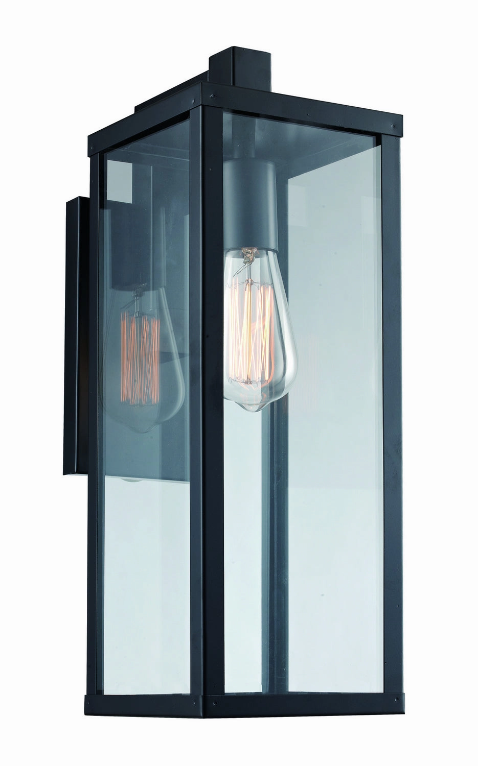 Oxford One Light Wall Lantern BlackOutdoor wall sconces with motion sensor