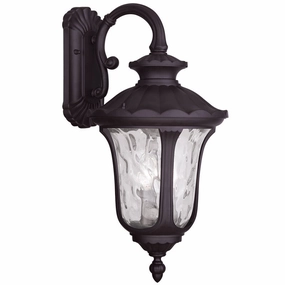 Oxford Three Light Outdoor Wall Lantern BronzeOutdoor wall sconces with motion sensor