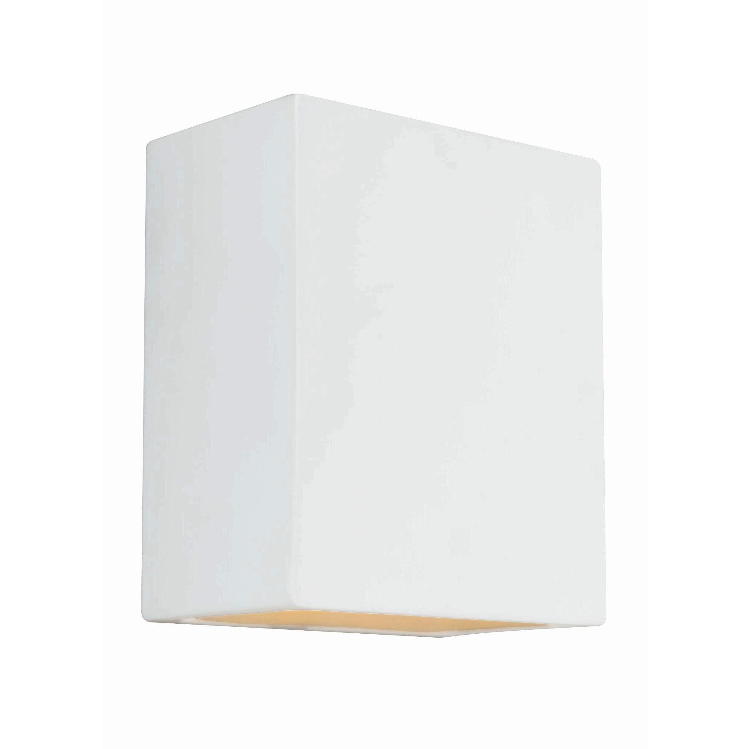 Paintable Ceramic Sconces 1-Light Outdoor Wall Light (with Bulb)Weatherproof outdoor lighting