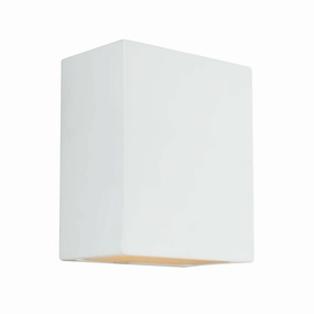 Paintable Ceramic Sconces 1-Light Outdoor Wall Light (with Bulb)Weatherproof outdoor lighting