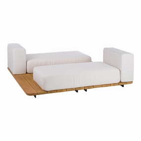 Pal 2 Double Seat Sunbeds - Vis a VisPatio reclining sun chair