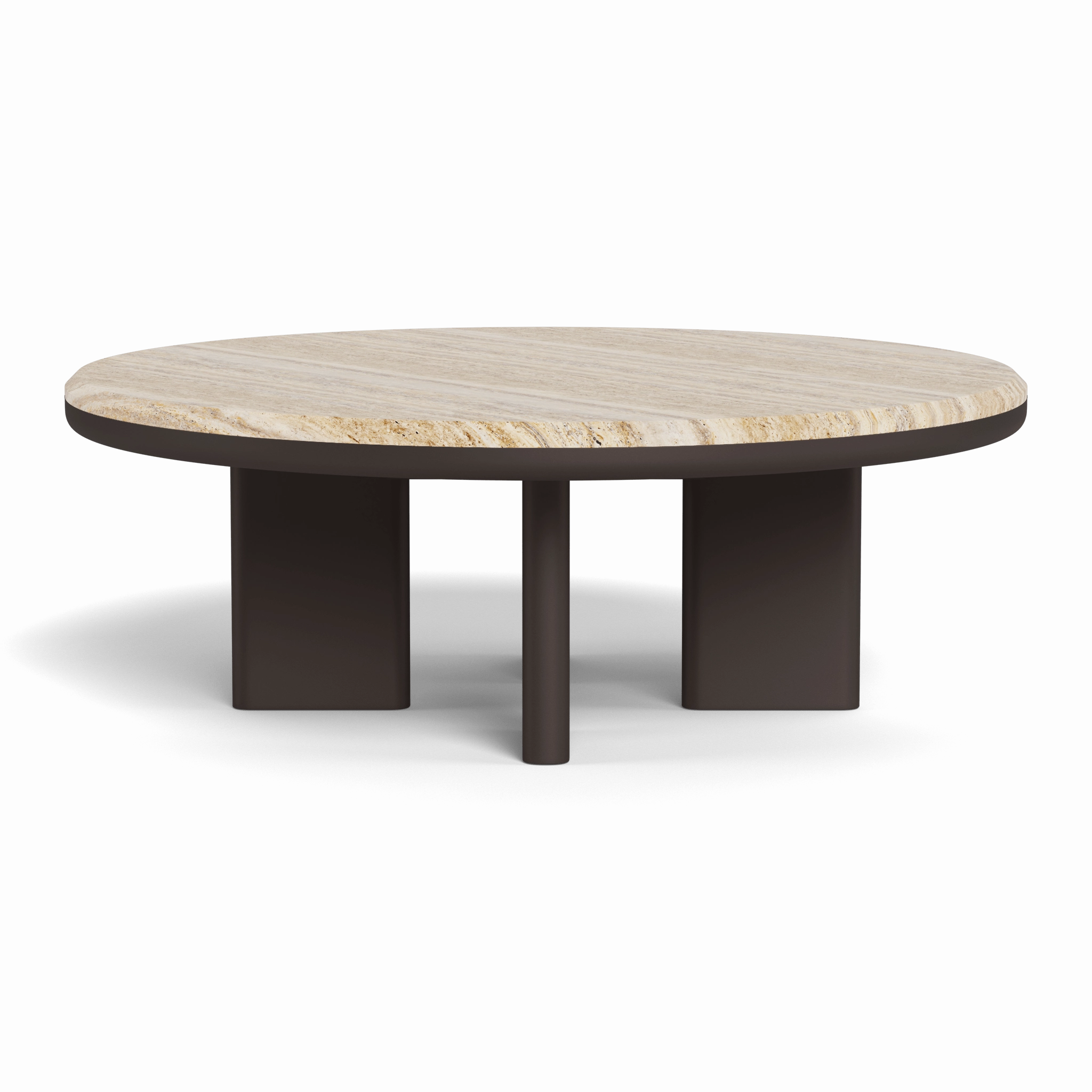 Palm Beach Aluminum Round Coffee Table