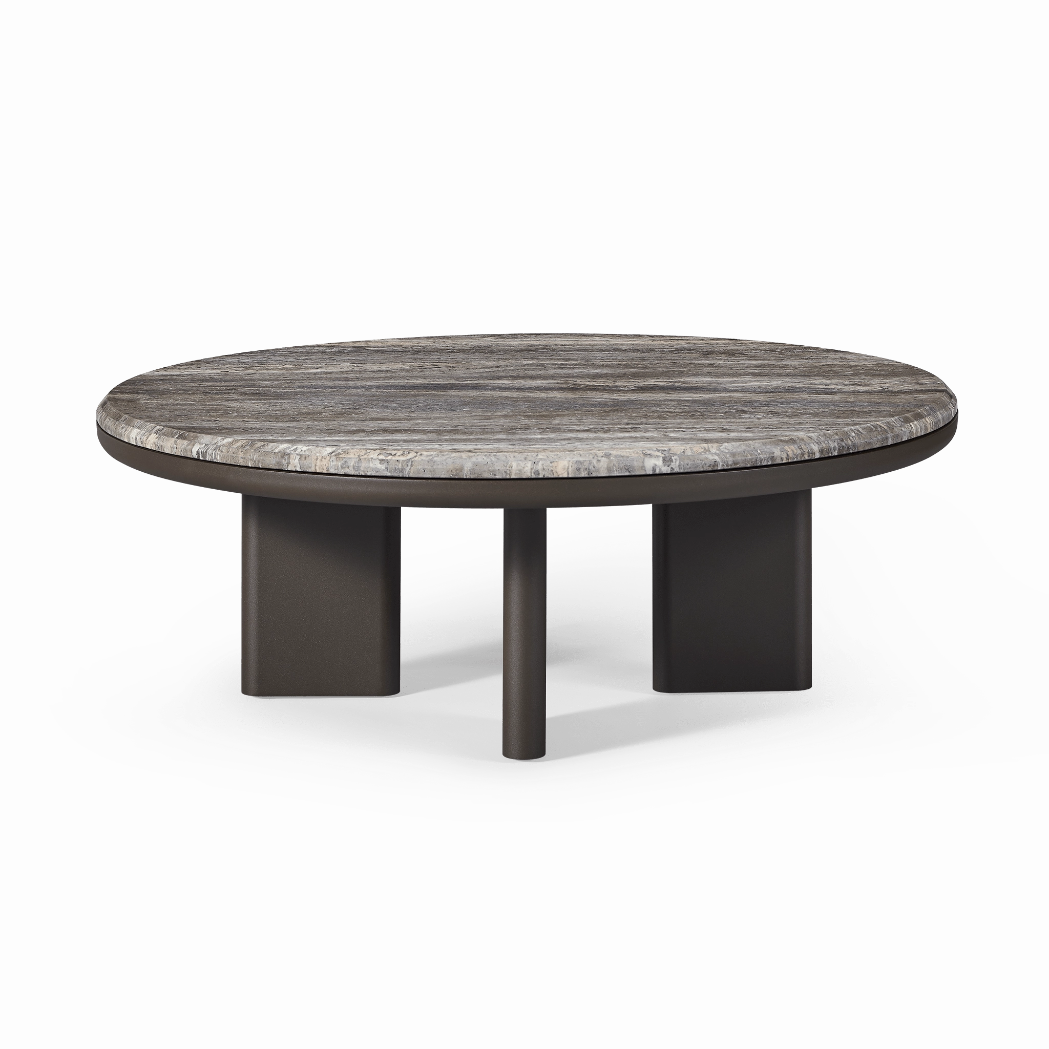 Palm Beach Aluminum Round Coffee Table