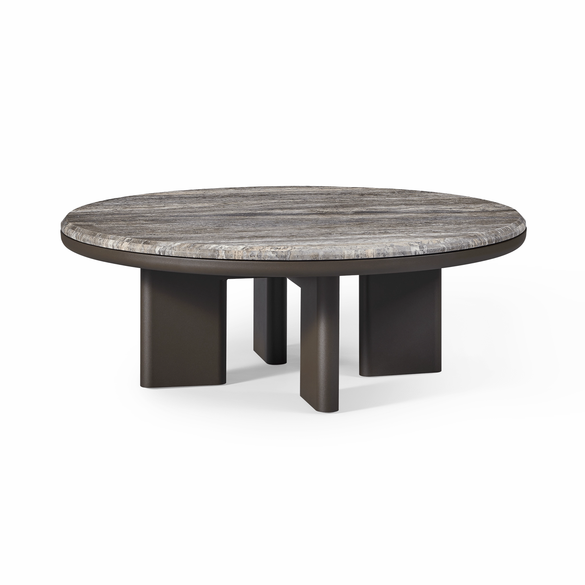 Palm Beach Aluminum Round Coffee Table