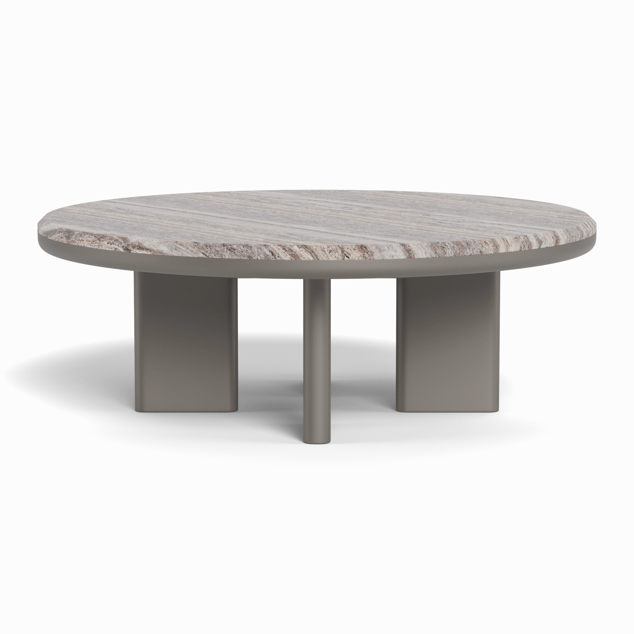 Palm Beach Aluminum Round Coffee Table