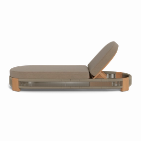 Palm Beach Teak Sun LoungePatio reclining sun chair