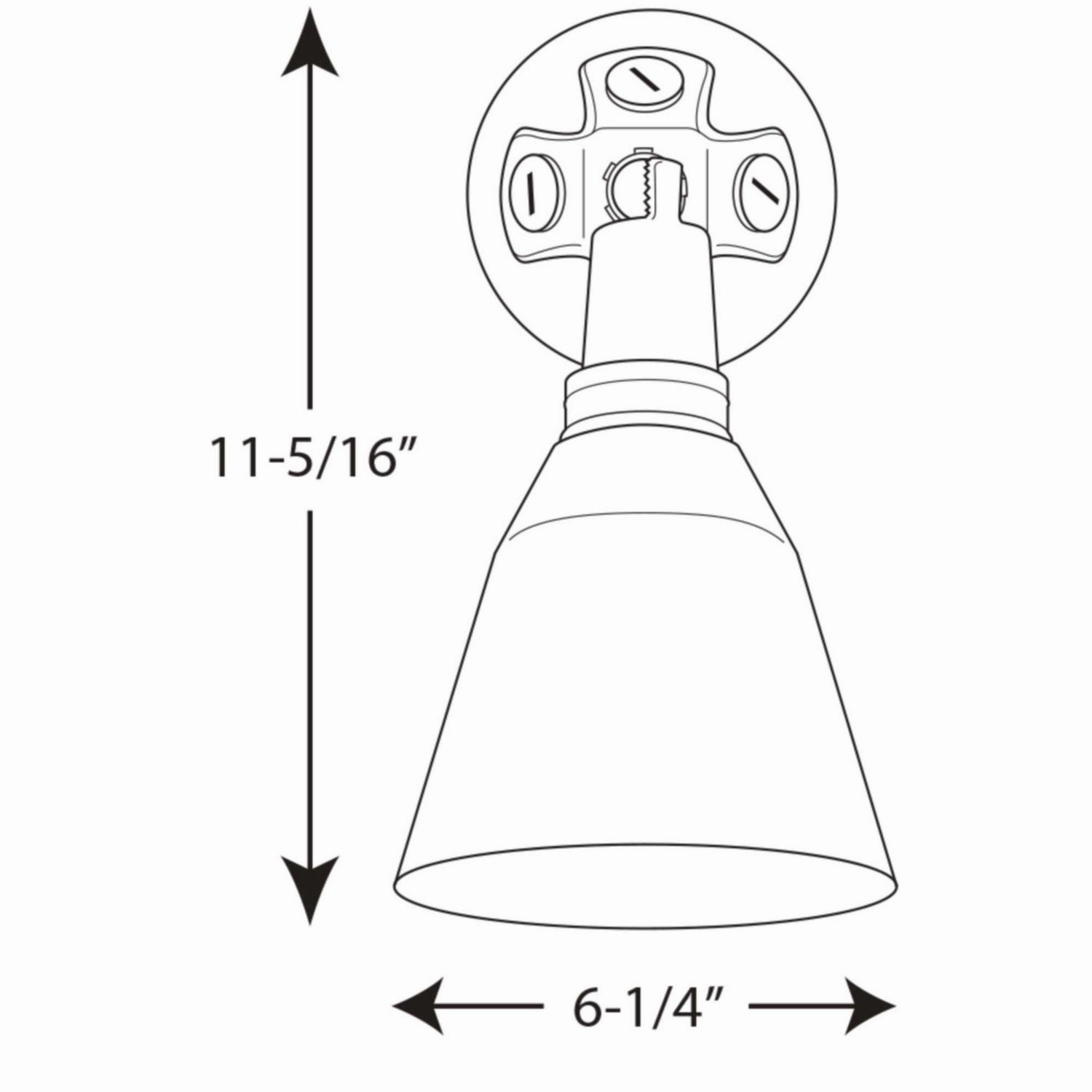 Par Lampholder One Light Wall Lantern Black