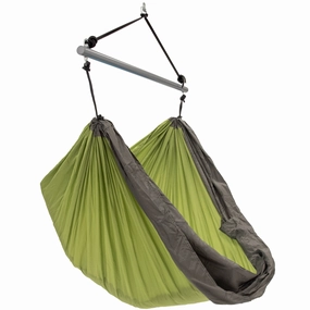 Parachute Hammock Chair - Apple & Storm outdoor swing chair with steel frame