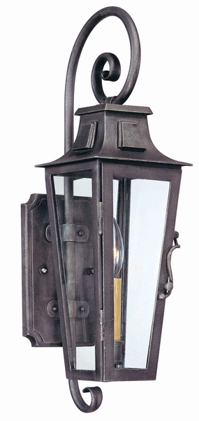 Parisian Square One Light Wall Lantern Aged PewterOutdoor wall sconces with motion sensor