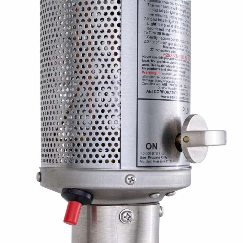 Patio Comfort Permanent Post 34-inch Natural Gas Portable Infrared Patio Heater - NPC05 SSPP