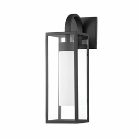 Pax One Light Outdoor Wall Sconce Textured BlackOutdoor wall sconces with motion sensor