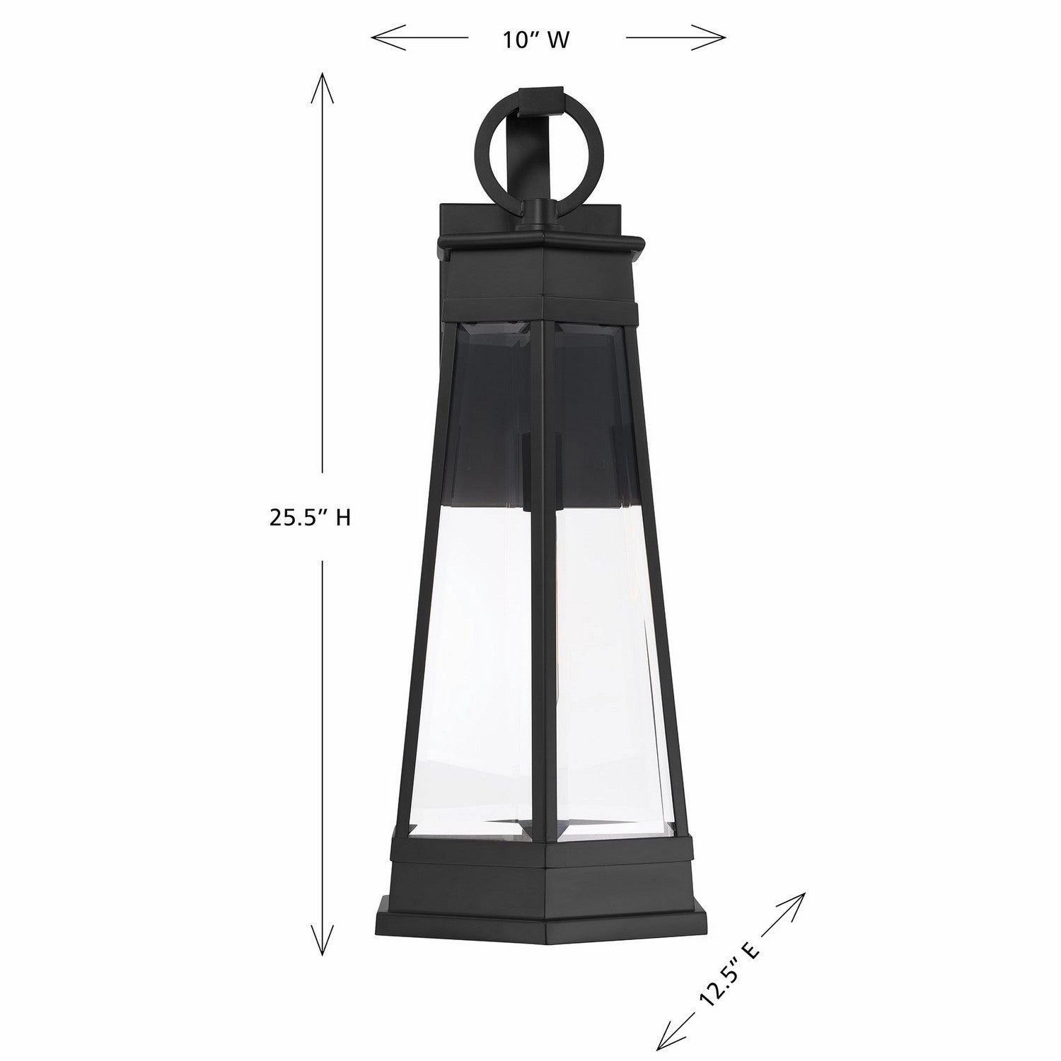 Payne One Light Outdoor Wall Lantern Matte Black