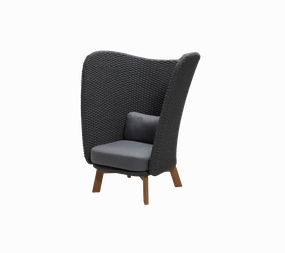 Peacock Wing highback chairhigh back outdoor chair with cushion