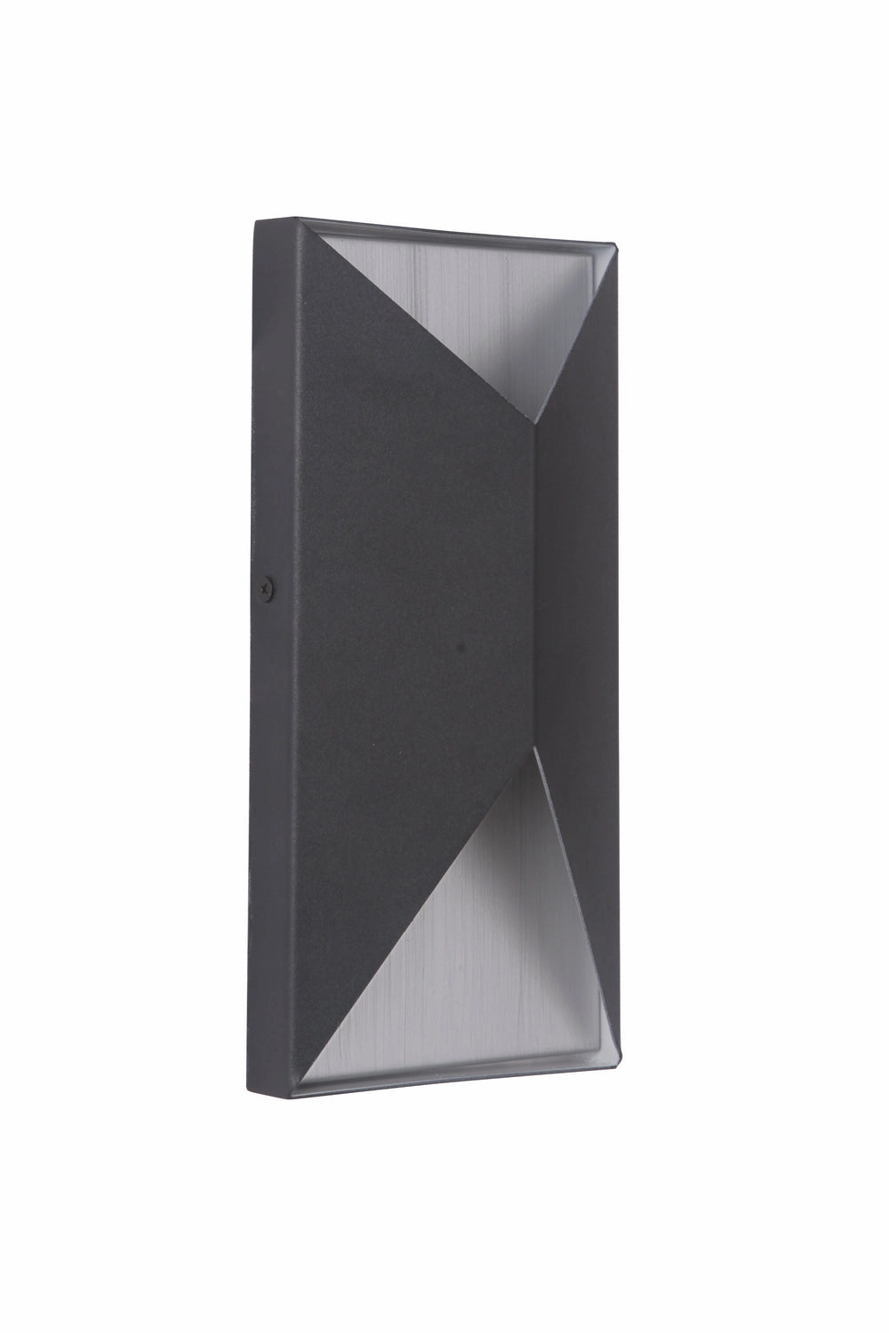 Peak LED Outdoor Pocket Sconce Textured Black / Brushed AluminumOutdoor wall sconces with motion sensor