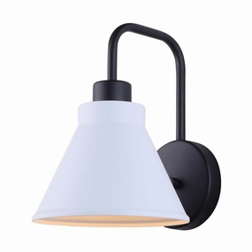 Penn One Light Outdoor Lantern WhiteOutdoor wall sconces with motion sensor