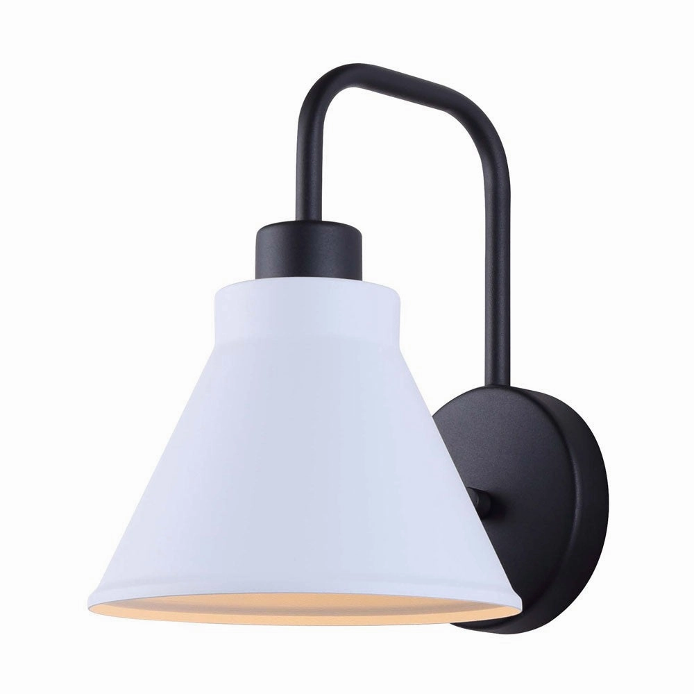 Penn One Light Outdoor Lantern WhiteOutdoor wall sconces with motion sensor