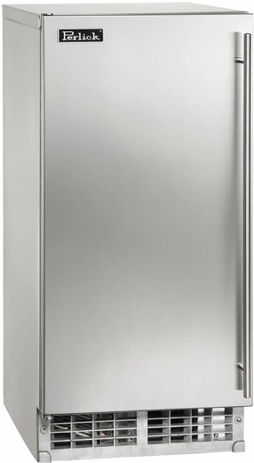 Perlick 15 inch Series Outdoor Undercounter Ice Maker H50IMS-AD outdoor beverage cooler with wheels