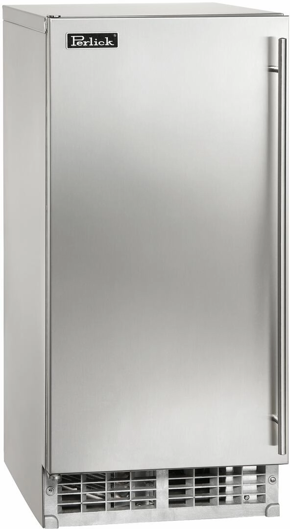 Perlick 15 inch Series Outdoor Undercounter Ice Maker H50IMS-AD outdoor beverage cooler with wheels