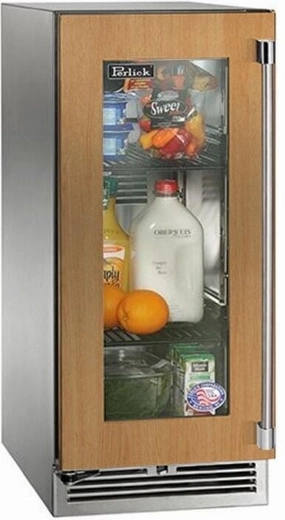Perlick 15 inch Signature Series 2.8 cu ft Refrigerator HP15RM-4-4 outdoor beverage cooler with wheels