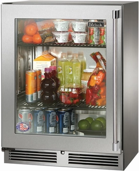 Perlick 24 inch Built-In Counter Depth Refrigerator HH24RM-4-3 outdoor beverage cooler with wheels