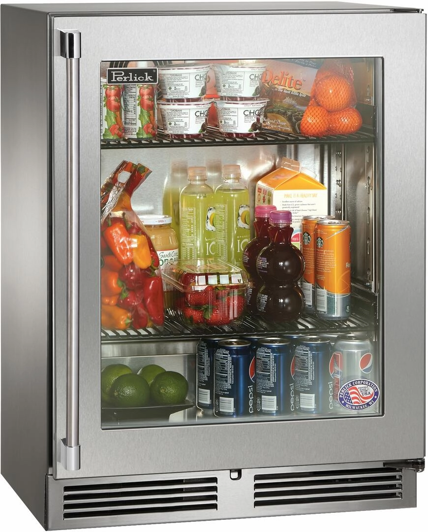 Perlick 24 inch Built-In Counter Depth Refrigerator HH24RM-4-3