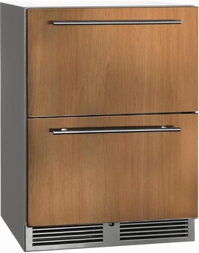 Perlick 24 inch C Series 5.2 cu.ft. Drawer Refrigerator HC24RO-4-6 outdoor beverage cooler with wheels