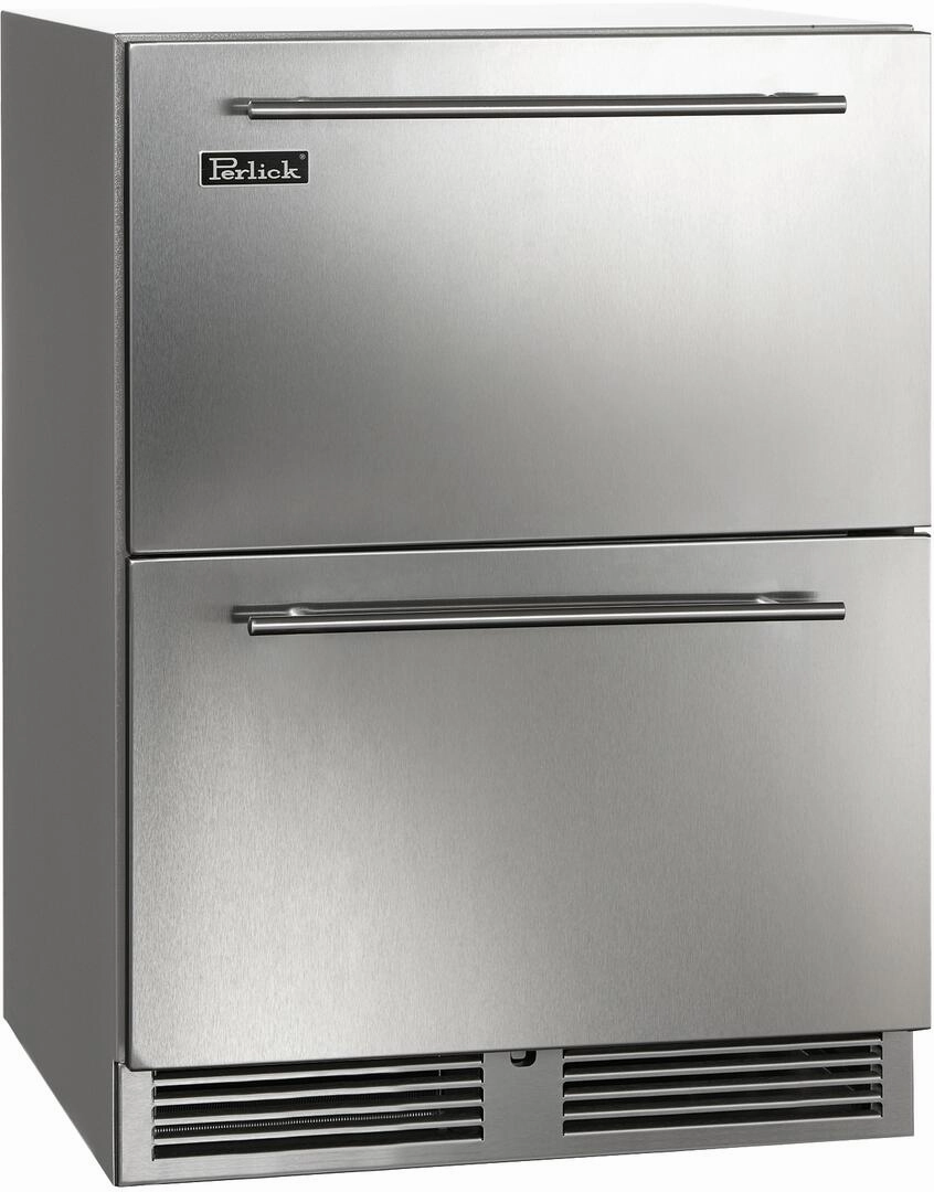Perlick 24 inch C Series Counter Depth Drawer Refrigerator HC24RO-4-5 outdoor beverage cooler with wheels
