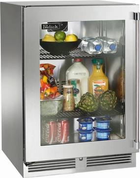 Perlick 24 inch Outdoor Built-In Compact Refrigerator HP24RM-4-3 outdoor beverage cooler with wheels