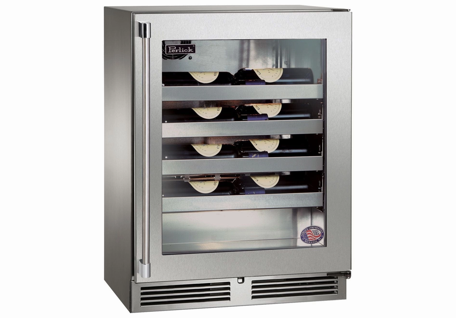 Perlick 24 inch Signature Series 20 Bottle Wine Cooler HH24WO-4-3