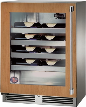Perlick 24 inch Signature Series 20 Bottle Wine Cooler HH24WS-4-4 outdoor beverage cooler with wheels