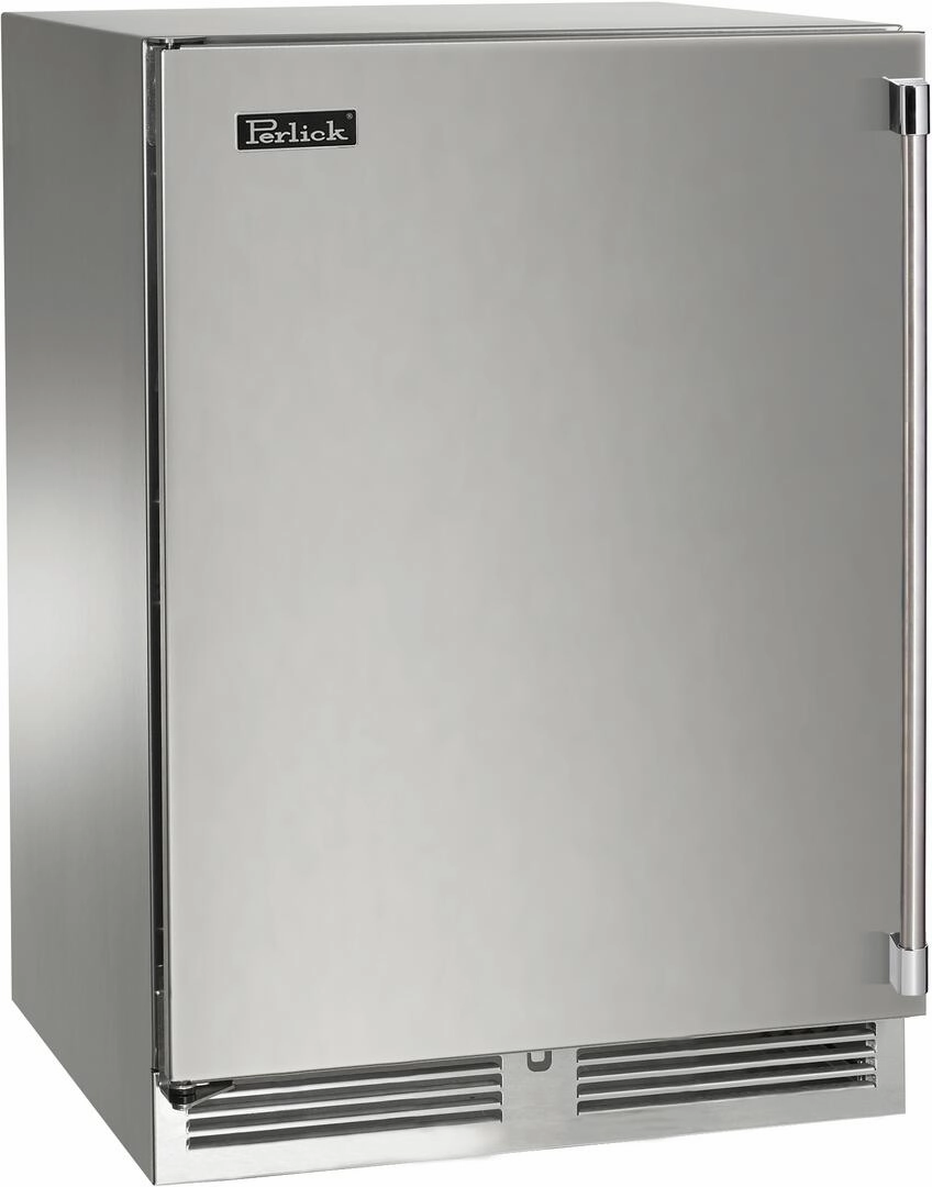 Perlick 24 inch Signature Series 32 Bottle Wine Cooler HP24DO-4-1 outdoor beverage cooler with wheels