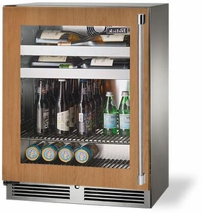 Perlick 24 inch Signature Series 3.1 cu ft  Beverage Center HH24BO-4-4 outdoor beverage cooler with wheels