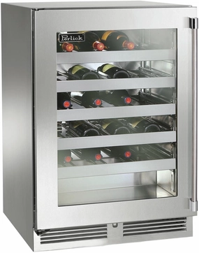 Perlick 24 inch Signature Series 45 Bottle Wine Cooler HP24WO-4-3 outdoor beverage cooler with wheels