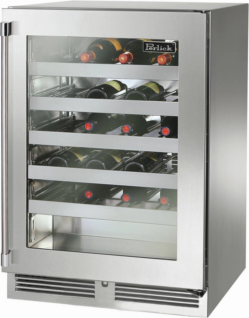 Perlick 24 inch Signature Series 45 Bottle Wine Cooler HP24WO-4-3