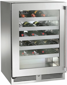 Perlick 24 inch Signature Series 45 Bottle Wine Cooler HP24WS-4-3 outdoor beverage cooler with wheels