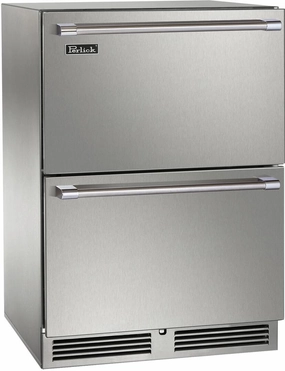 Perlick 24 inch Signature Series 5.2 cu ft Drawer Refrigerator HP24RO-4-5 outdoor beverage cooler with wheels