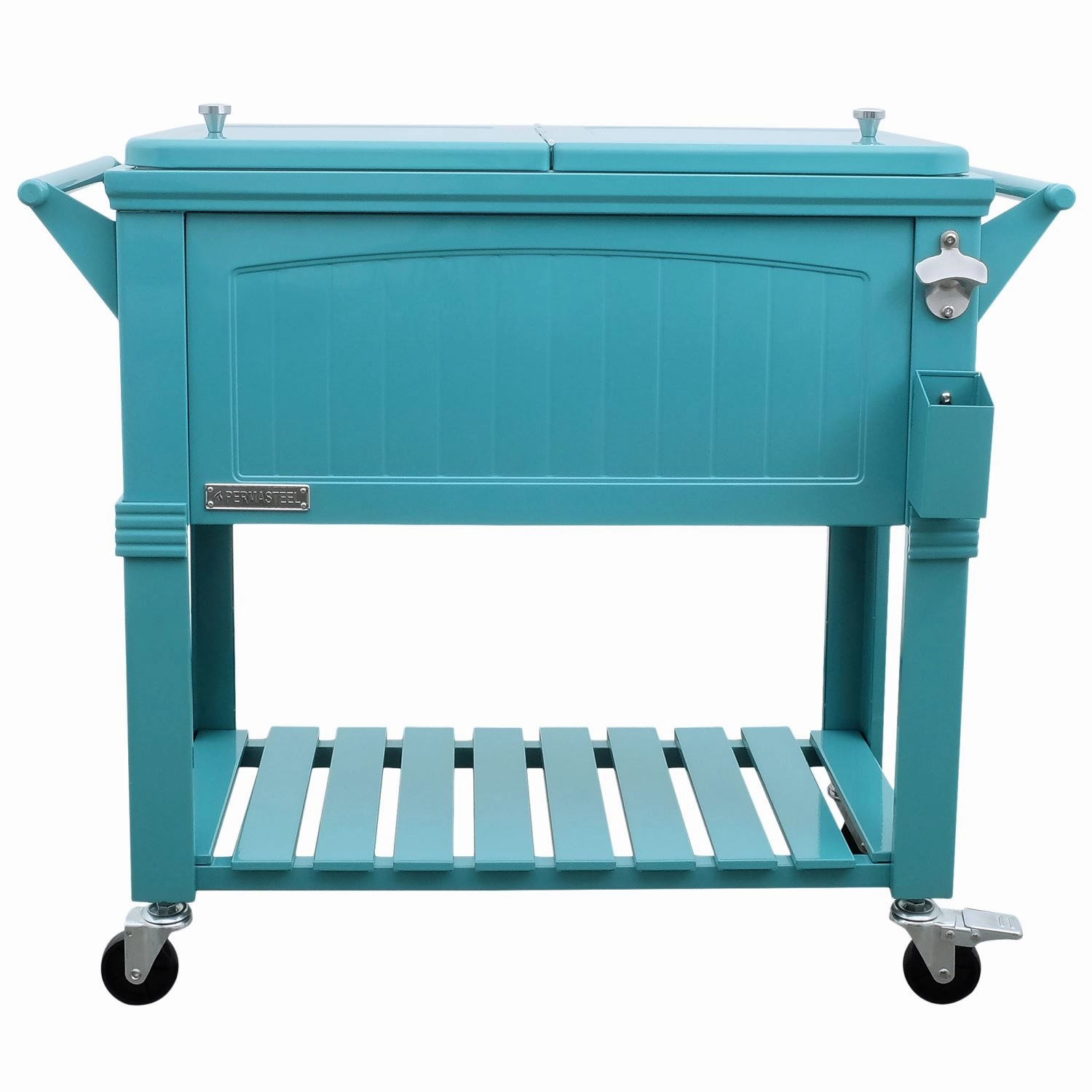 Permasteel 80Qt Furniture Style Patio Cooler - Tealoutdoor patio furniture set