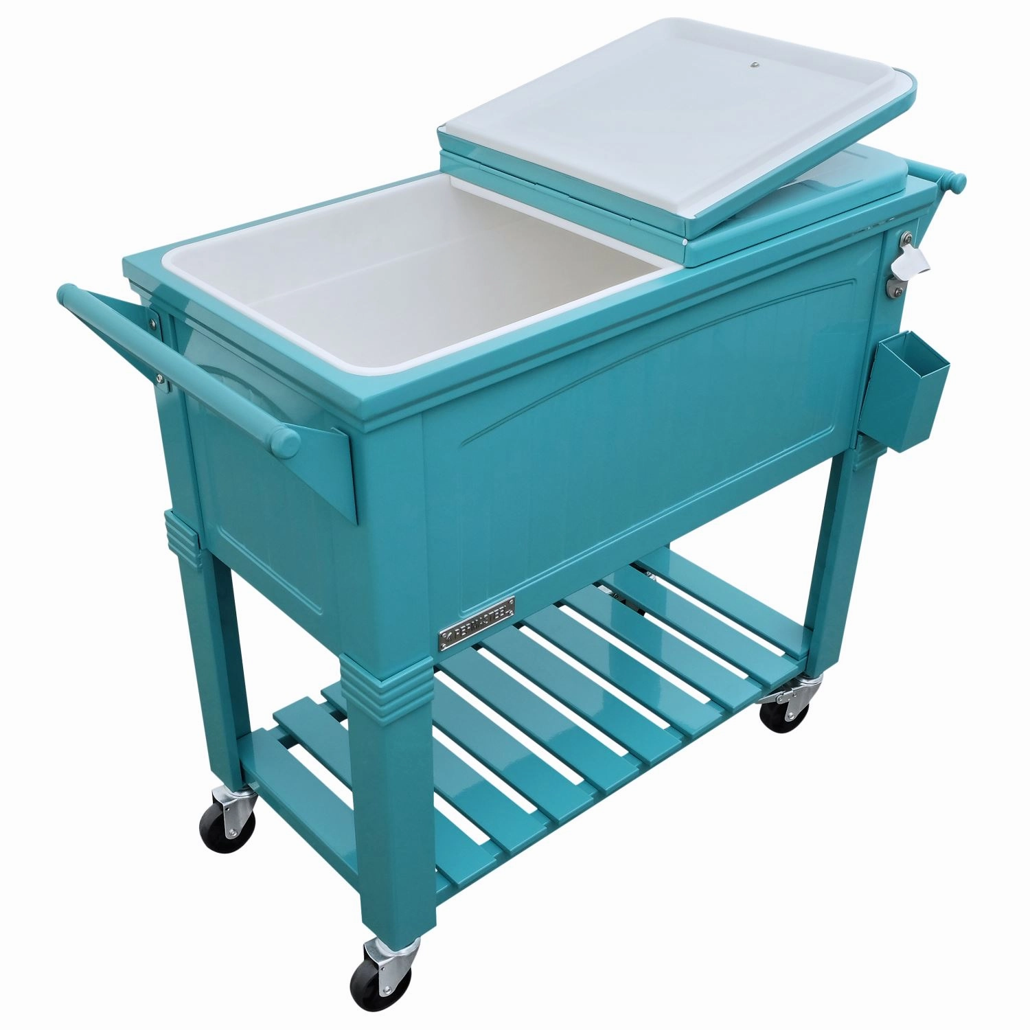 Permasteel 80Qt Furniture Style Patio Cooler - Teal