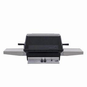 PGS Grills A Series 26-Inch Cast Aluminum Black Gas Grill - A40 professional outdoor BBQ grill set