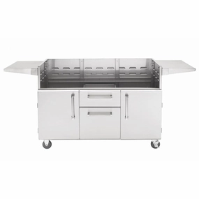 PGS Grills Legacy 51-Inch Portable Cart for Big Sur Grills S48CARTStainless steel BBQ tool set