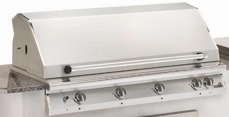 PGS Grills Legacy Series 51-Inch Big Sur Gourmet Grill Head with Infrared Rotisserie Burner - S48R stainless steel BBQ grill with side table